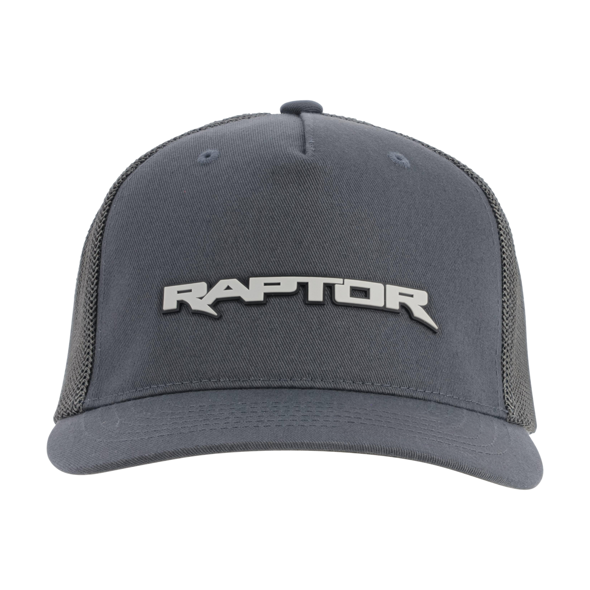 Gray cap with 'Raptor' logo on a white background
