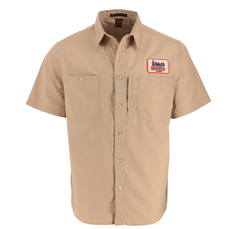 Ford Baja Bronco Men's Short-Sleeve Double-Pocket Work Shirt