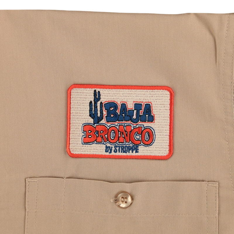 Ford Baja Bronco Men's Short-Sleeve Double-Pocket Work Shirt