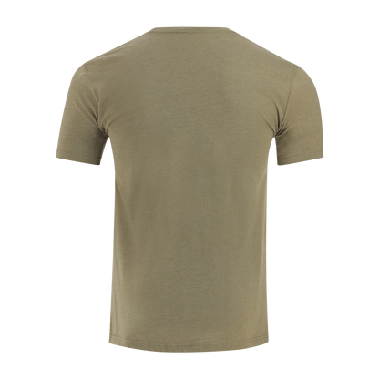 Green t-shirt on a white background