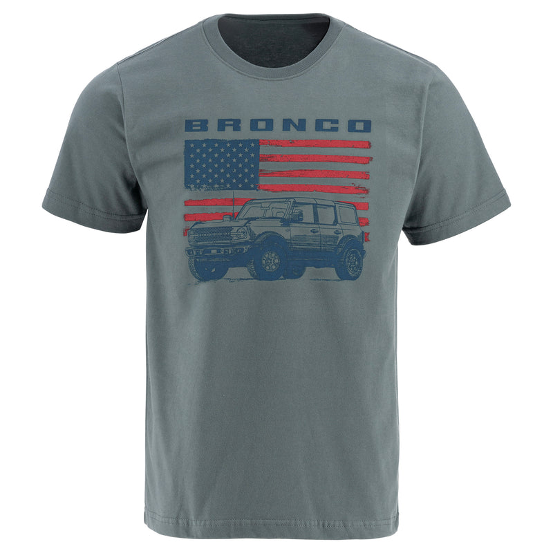 Ford Bronco Truck Flag Made in the USA T-Shirt