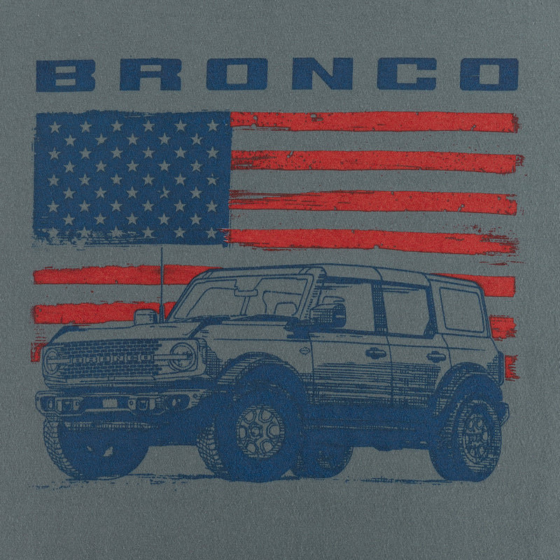 Ford Bronco Truck Flag Made in the USA T-Shirt