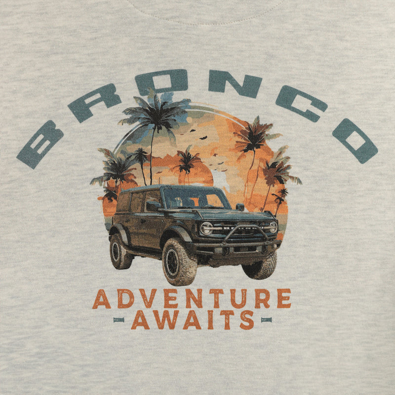 Ford Bronco Men's Adventure Awaits Pullover Hoodie