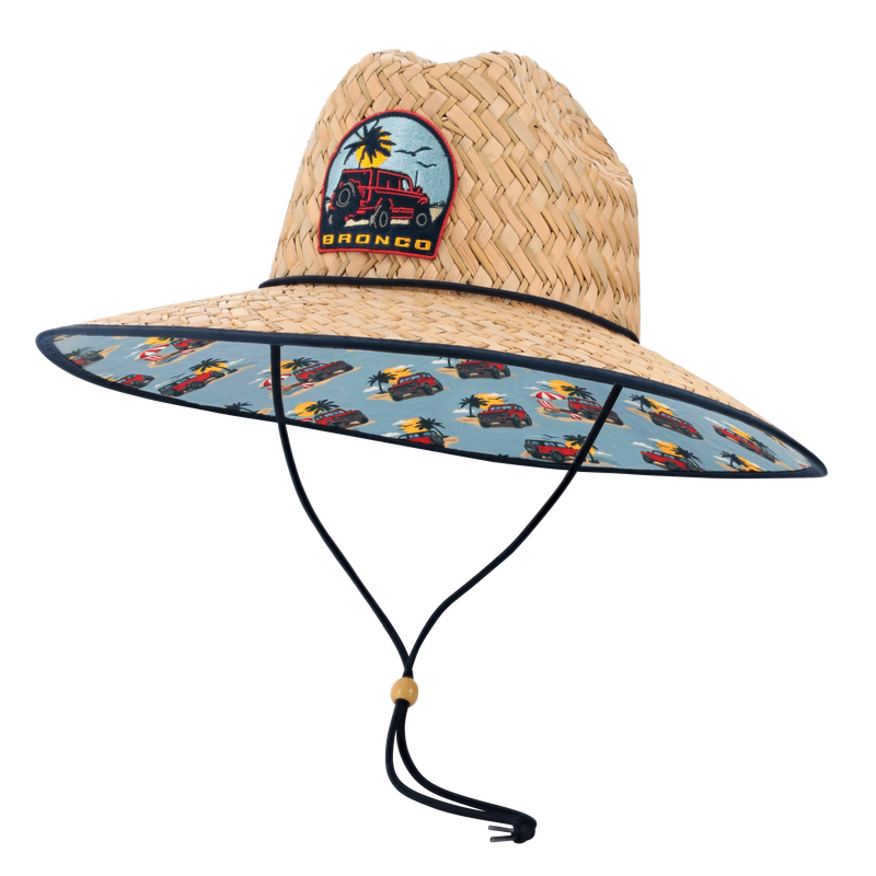 Ford Bronco Woven Straw Patch Hat