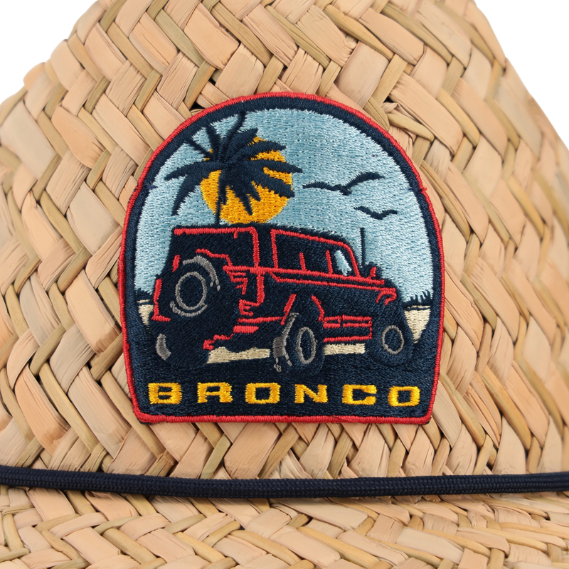 Ford Bronco Woven Straw Patch Hat