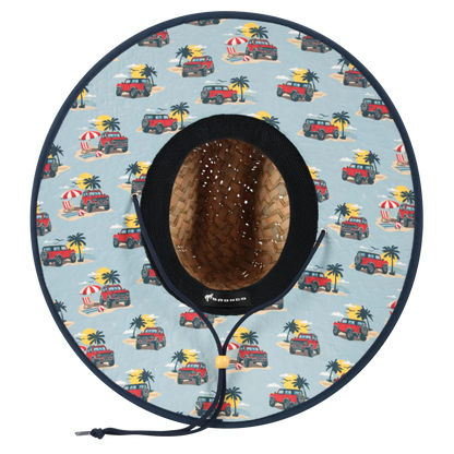 Ford Bronco Woven Straw Patch Hat