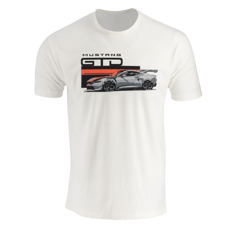 Ford Mustang Mens GTD Graphic Logo T-Shirt