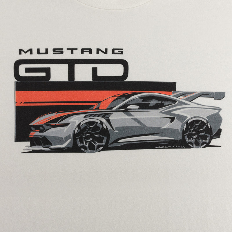 Ford Mustang Mens GTD Graphic Logo T-Shirt