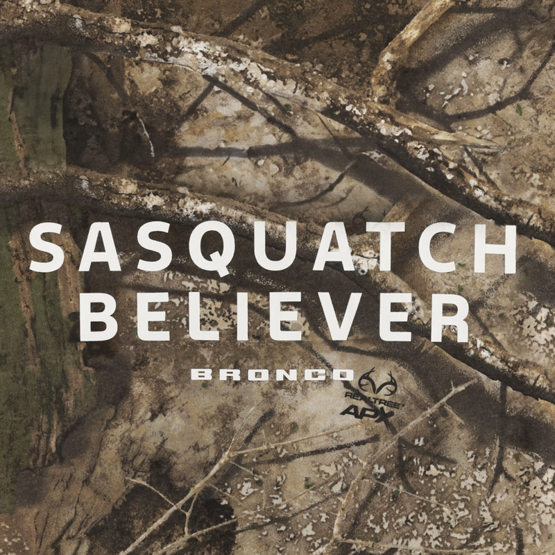 Ford Bronco Sasquatch Believer Camo T-Shirt