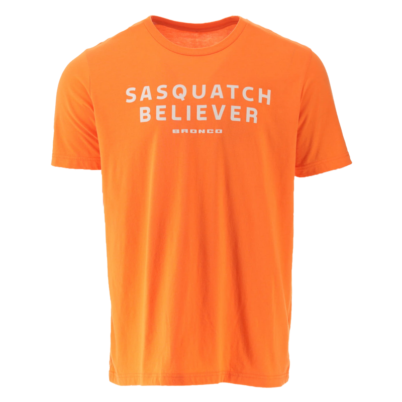 Ford Bronco Sasquatch Believer Orange T-Shirt