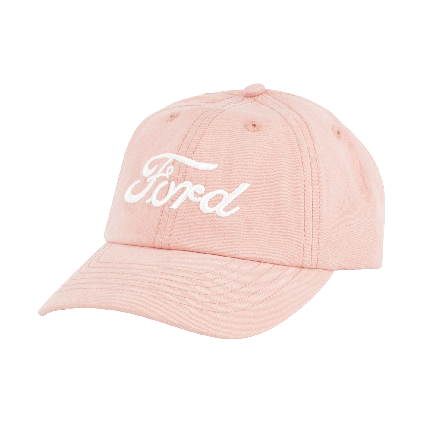 Pink cap with 'Ford' logo on a white background