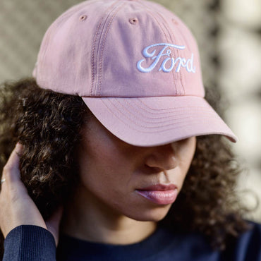 Ford Script Womens Pink Slide Back Hat