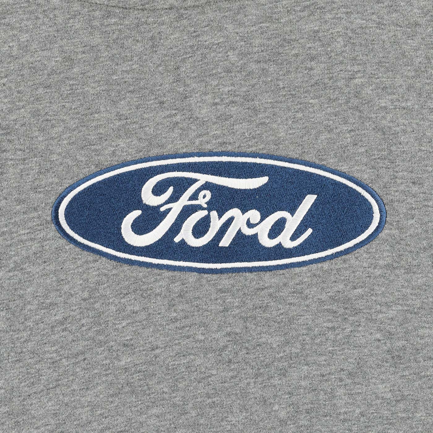 Ford logo on a gray background