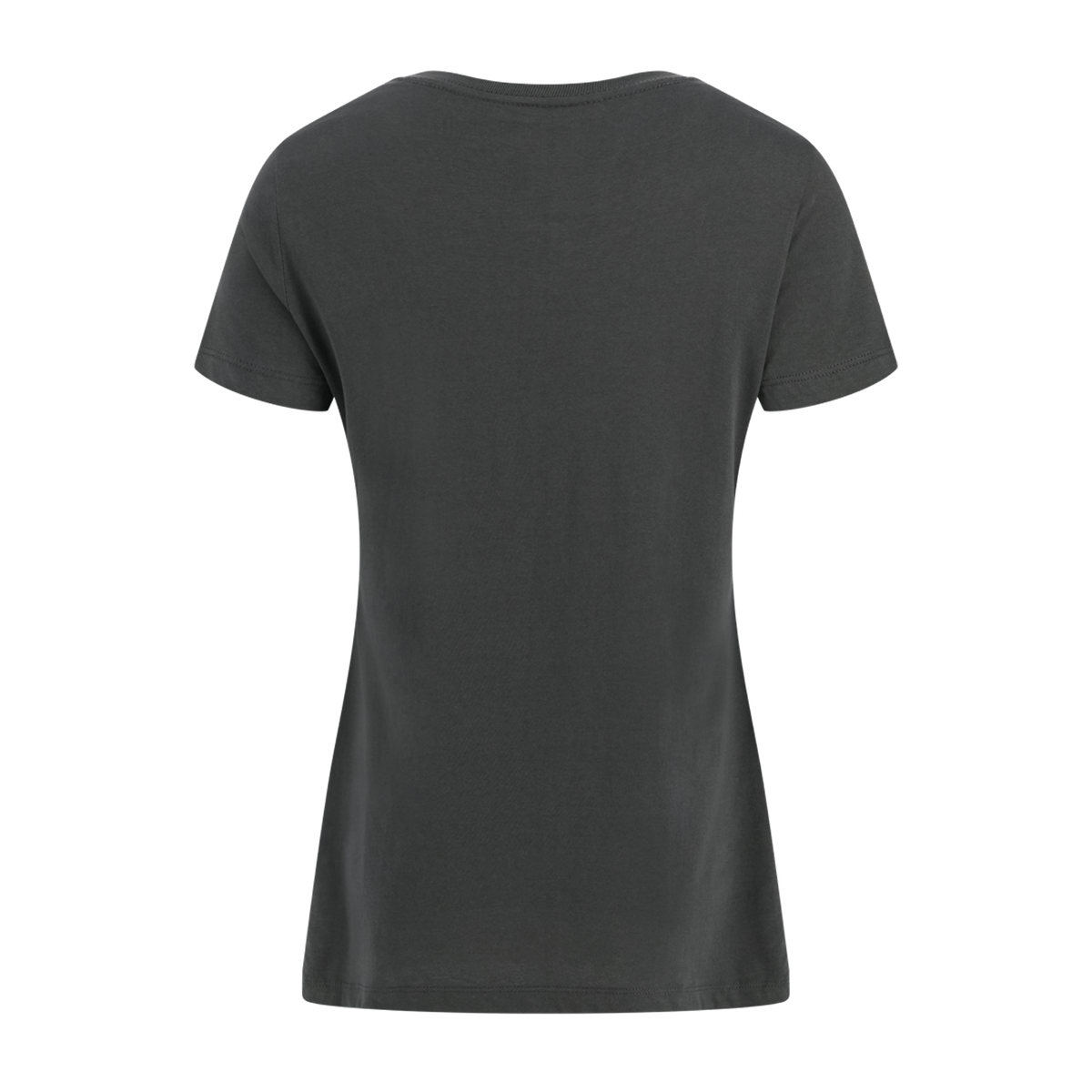 Black t-shirt on a white background