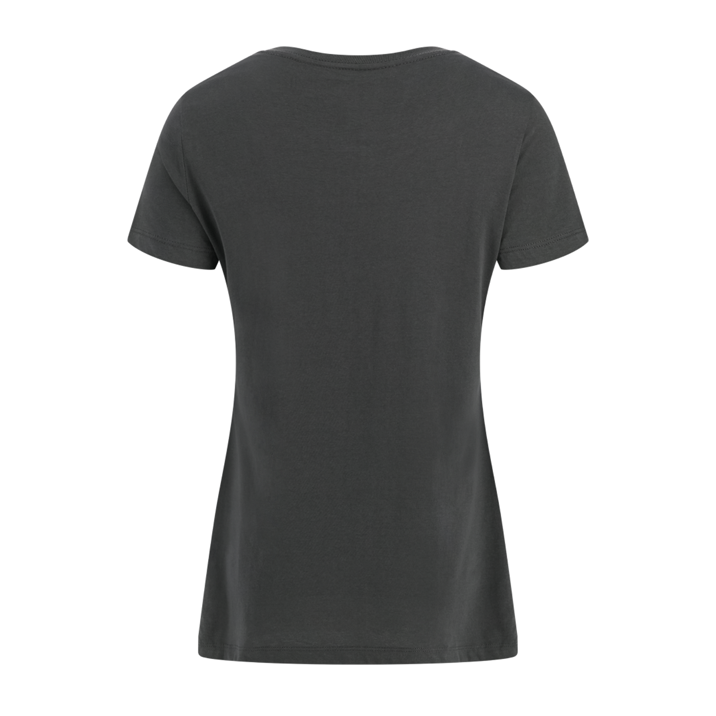 Black t-shirt on a white background