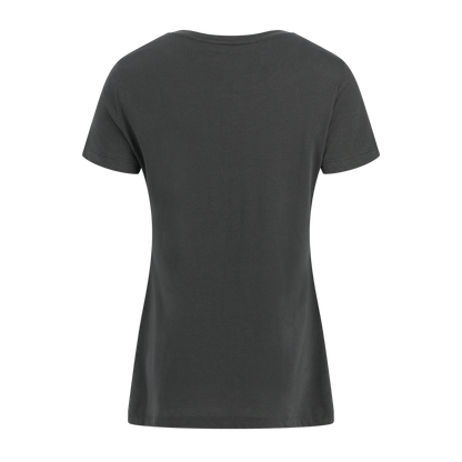 Black t-shirt on a white background