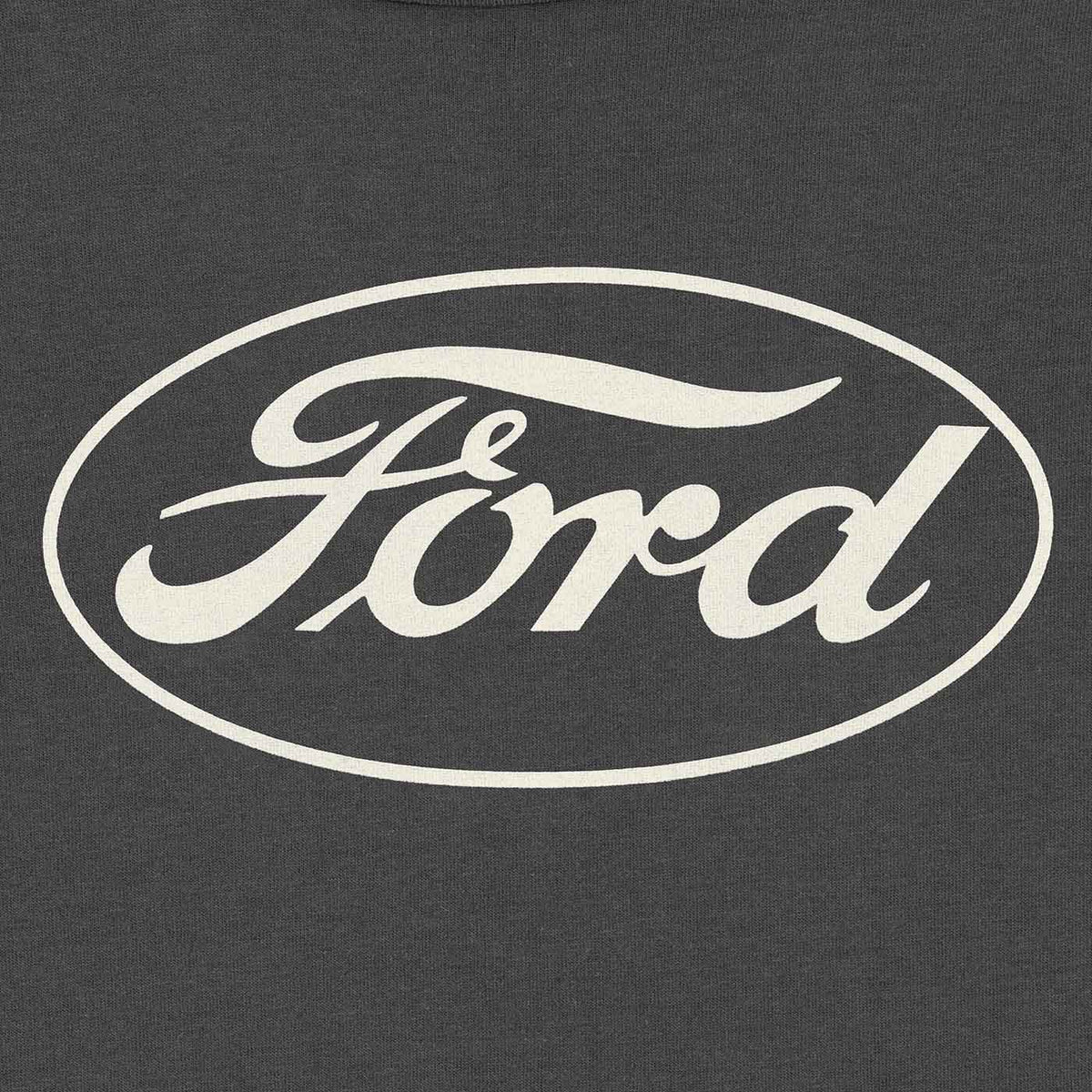 Ford logo on a dark gray background