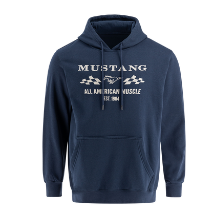 Mustang Felpa con cappuccio - outer space/blu scuro Mustang Felpa con cappuccio - outer space/blu scuro