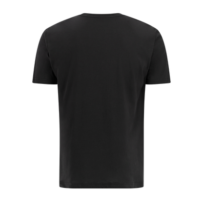 back of black shirt sleeve t shirt