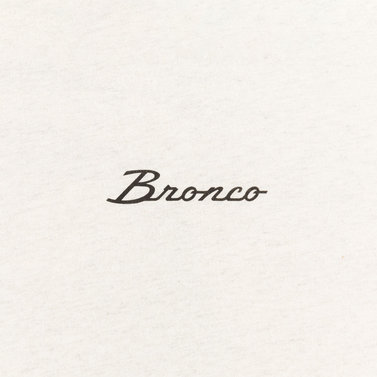 The word 'Bronco' written in a cursive font on a white background