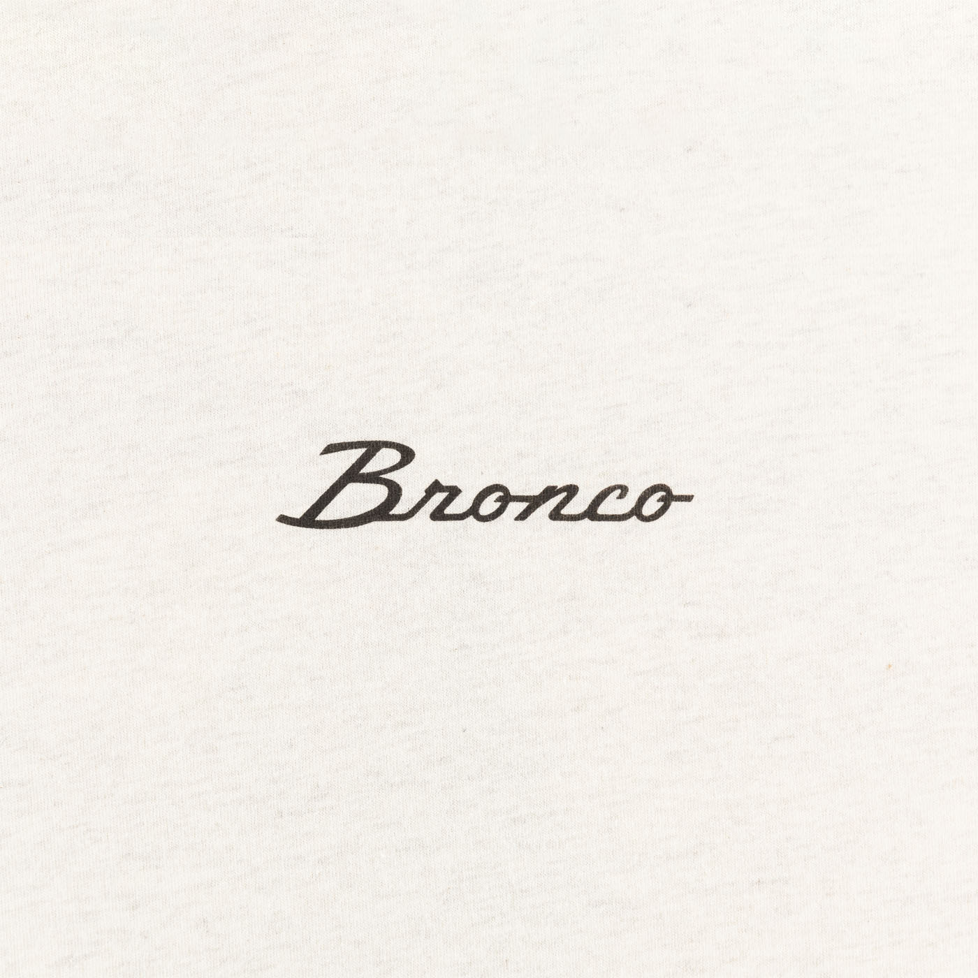 The word 'Bronco' written in a cursive font on a white background