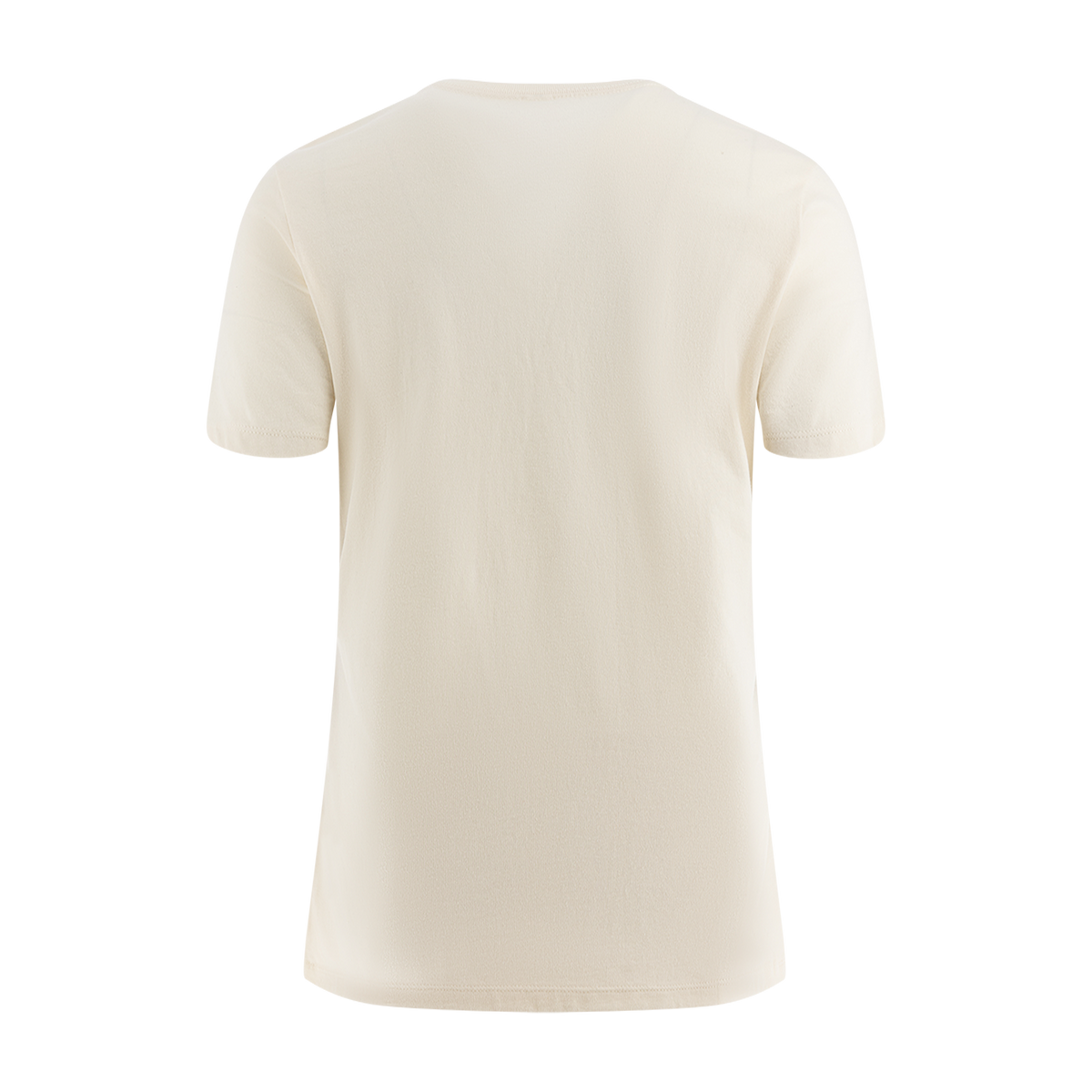 back of cream women's short sleeve t-shirt