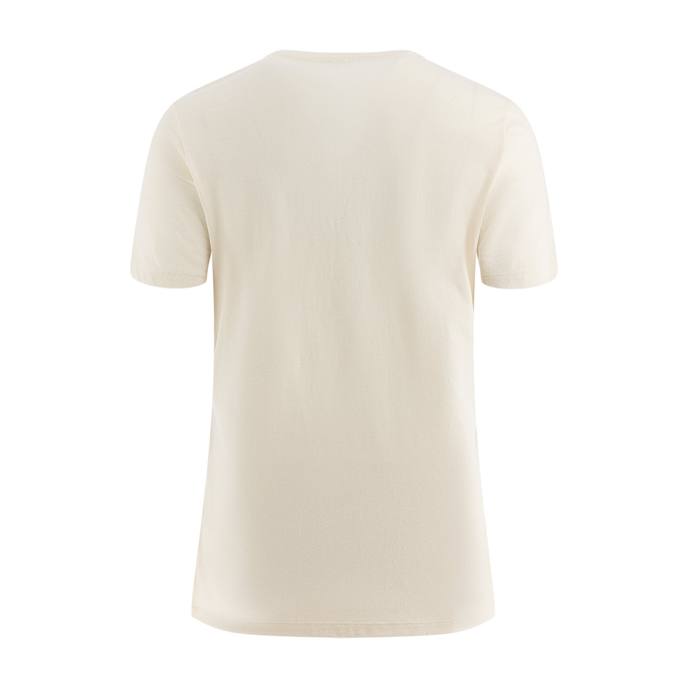 back of cream women's short sleeve t-shirt