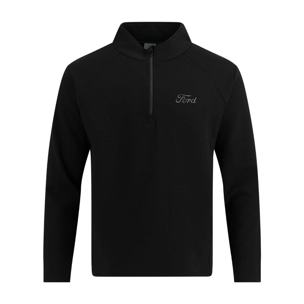 Black long-sleeve shirt with a Ford logo on a white background