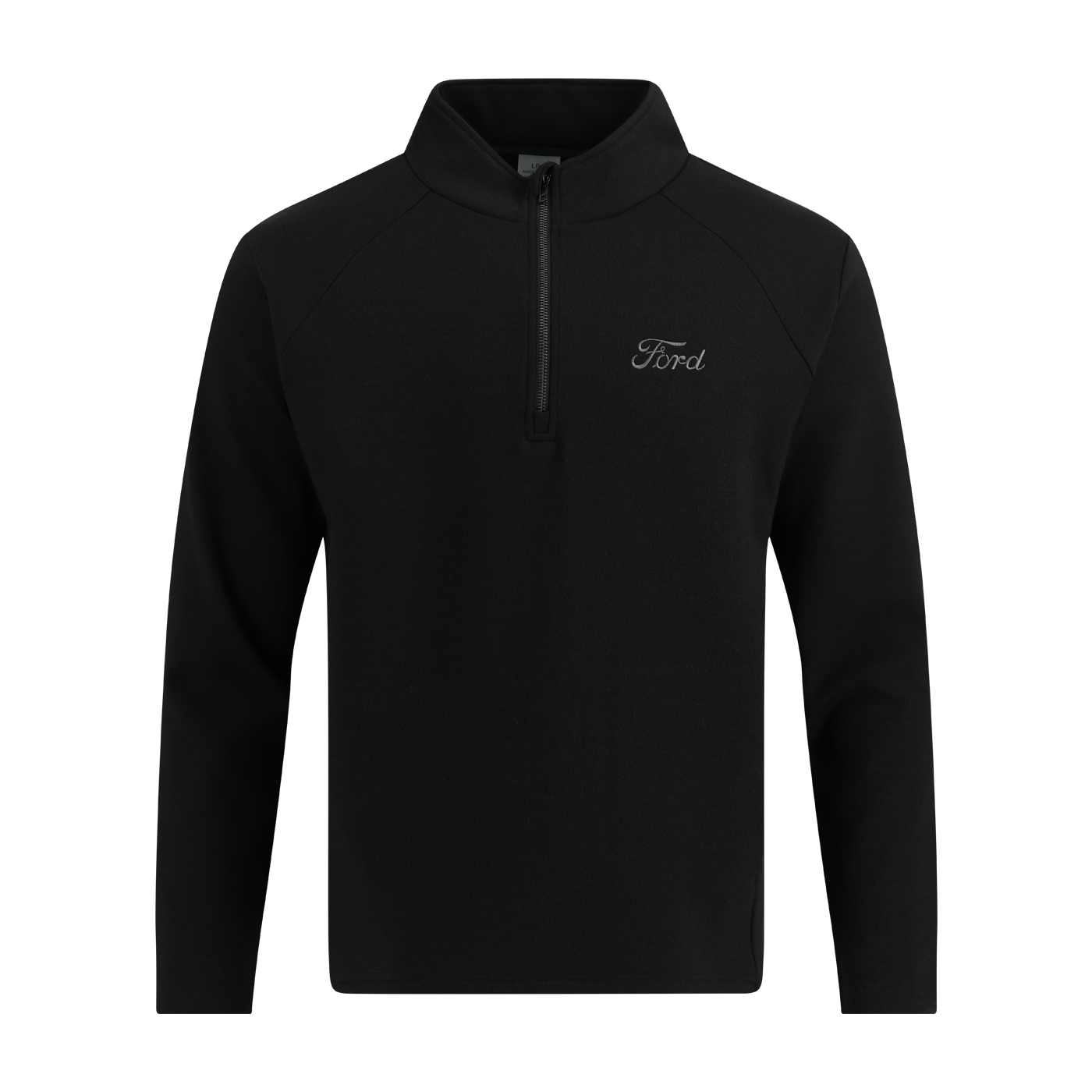 Black long-sleeve shirt with a Ford logo on a white background