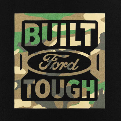 camouflage built ford tough logo on black background