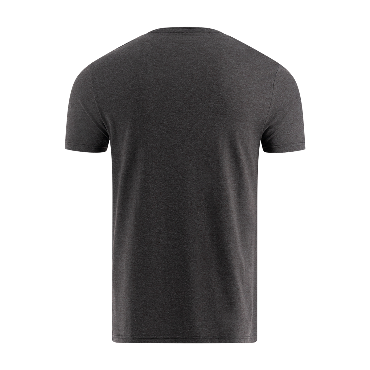 Black t-shirt on a white background