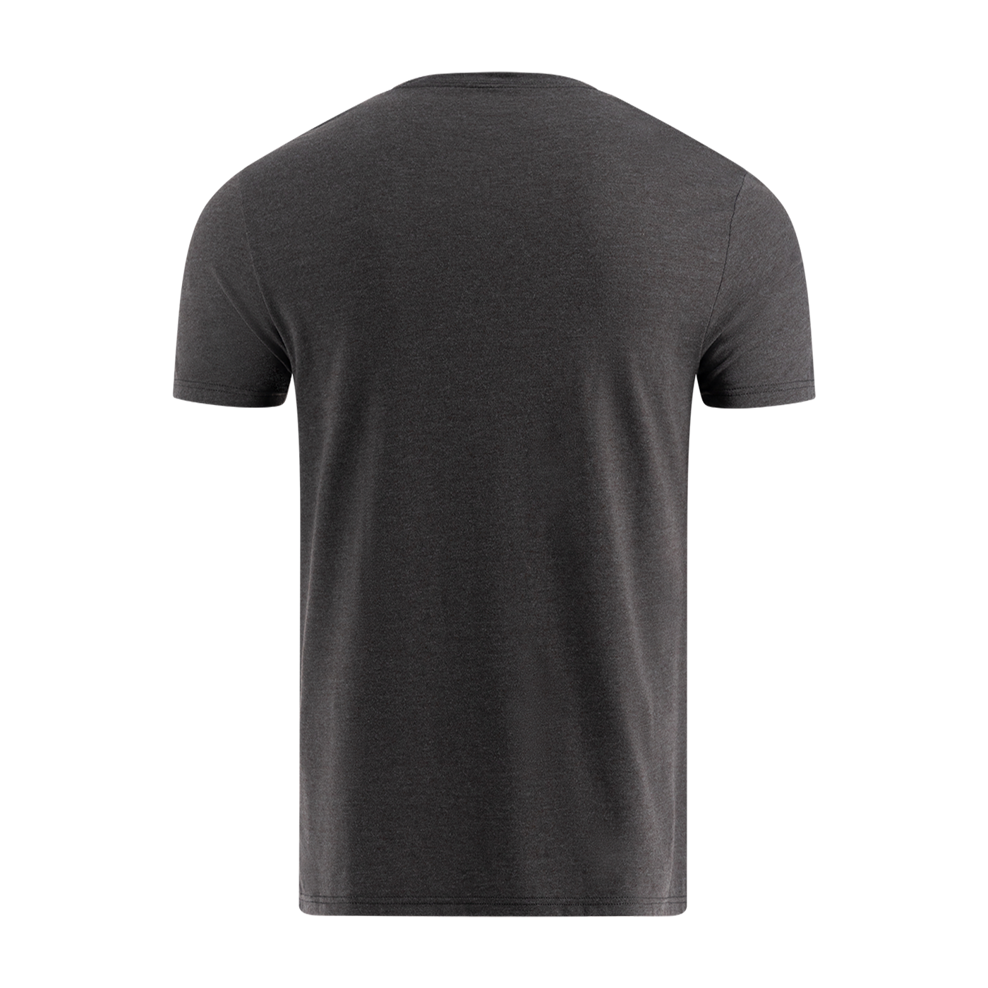 Black t-shirt on a white background
