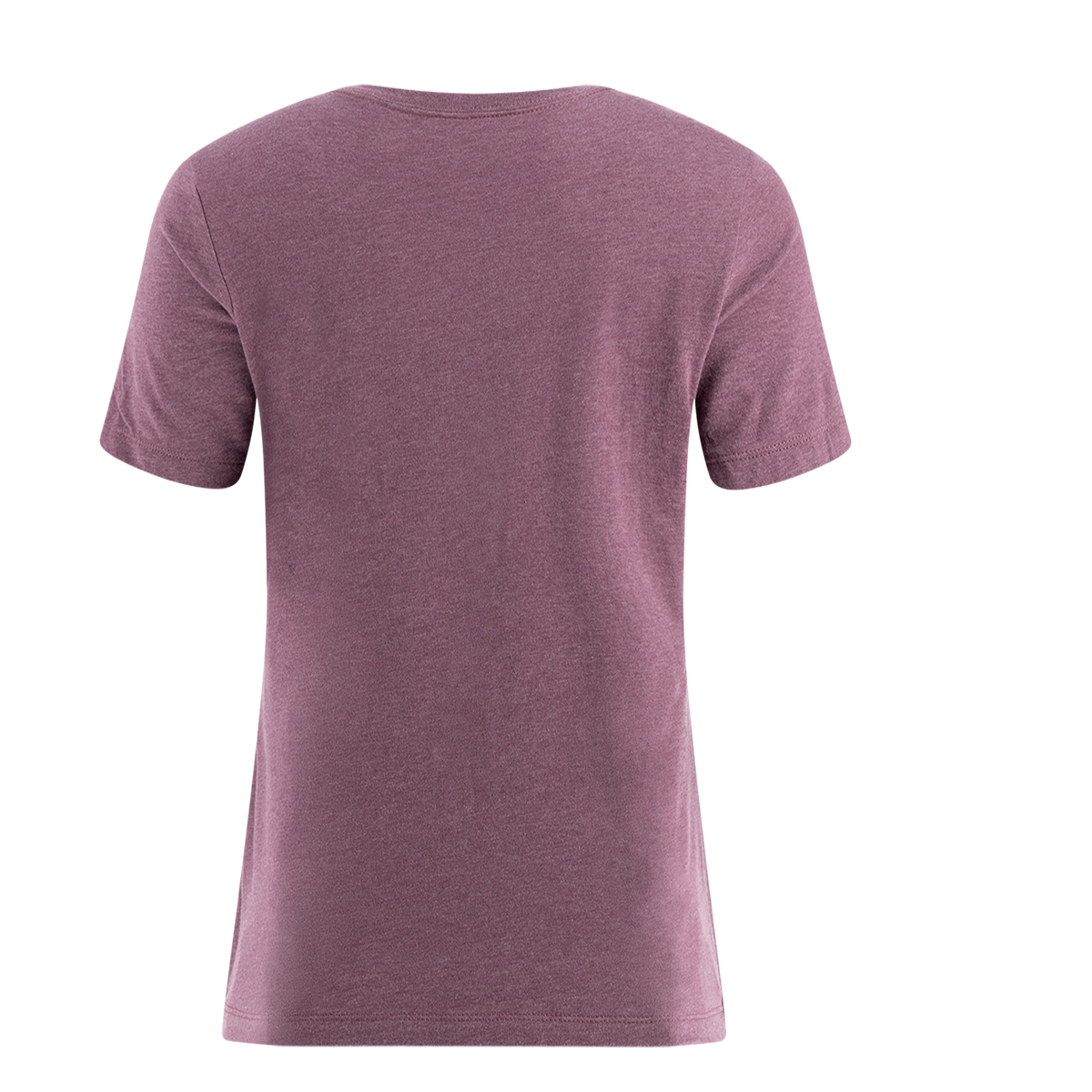 back of red women's short sleeve t-shirt
