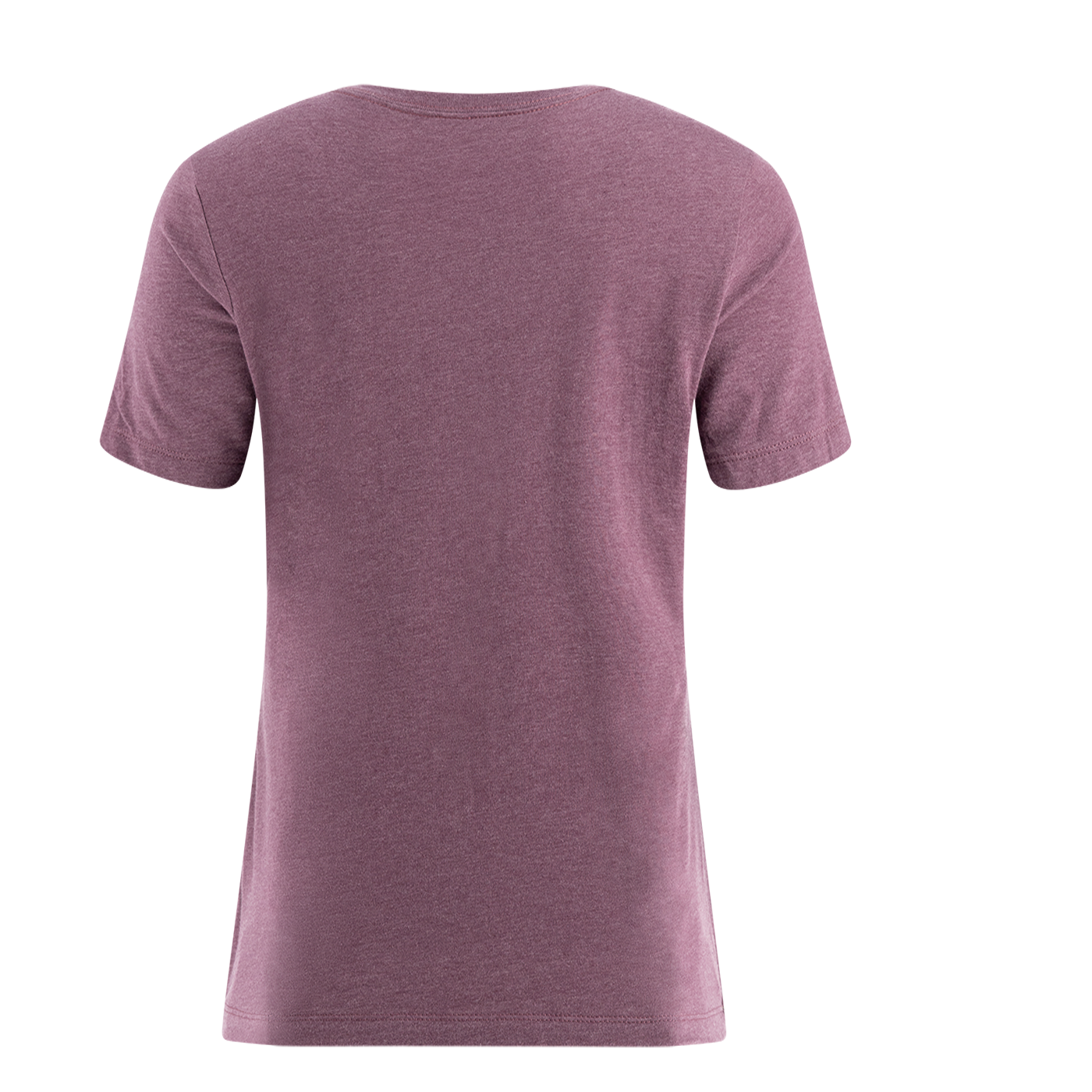 back of red women's short sleeve t-shirt