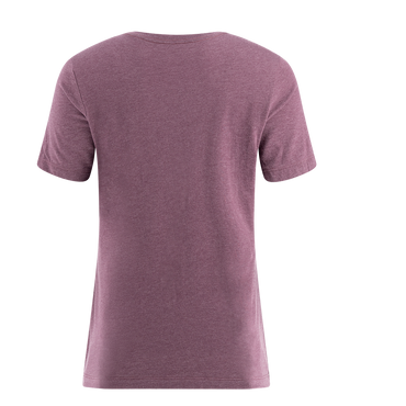 back of red women's short sleeve t-shirt