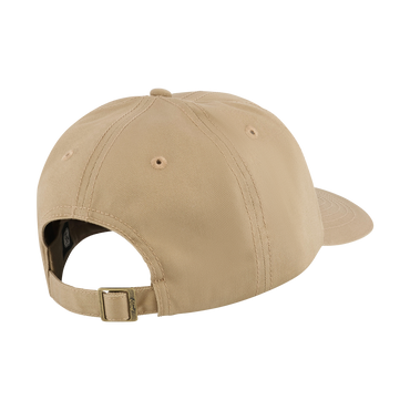 back of khaki slide back hat