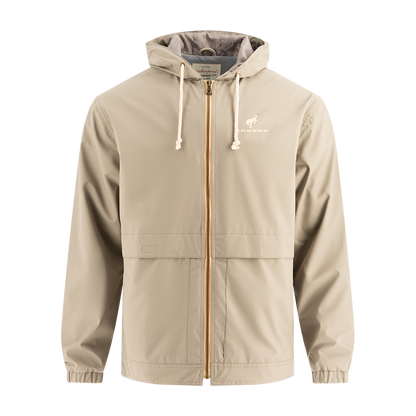 Ford Bronco Mens Khaki Full Zip Windbreaker - Ford Merchandise Ford Bronco Mens Khaki Full Zip Windbreaker - Ford Merchandise
