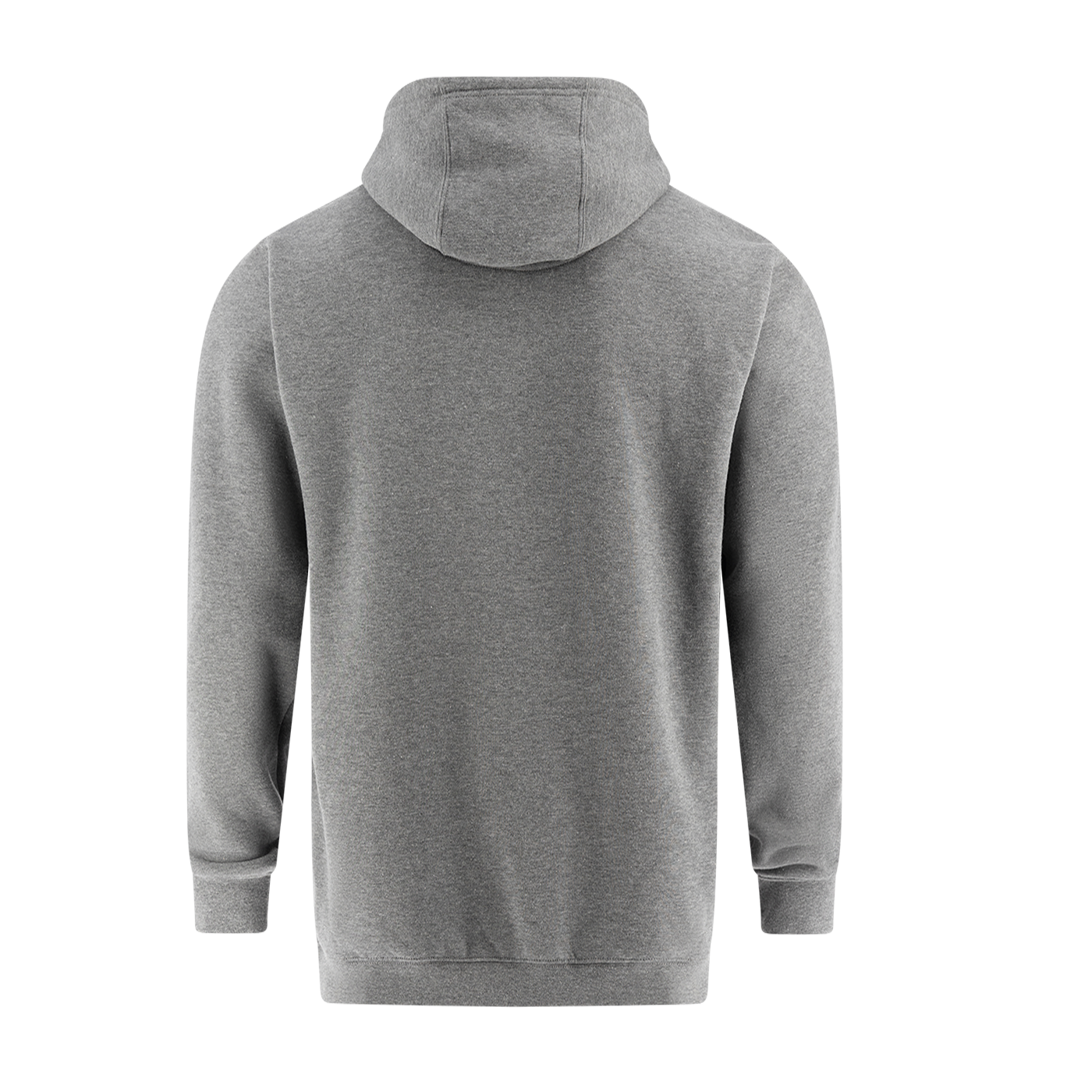 Gray hoodie on a white background