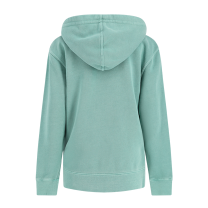 Light blue hoodie on a white background