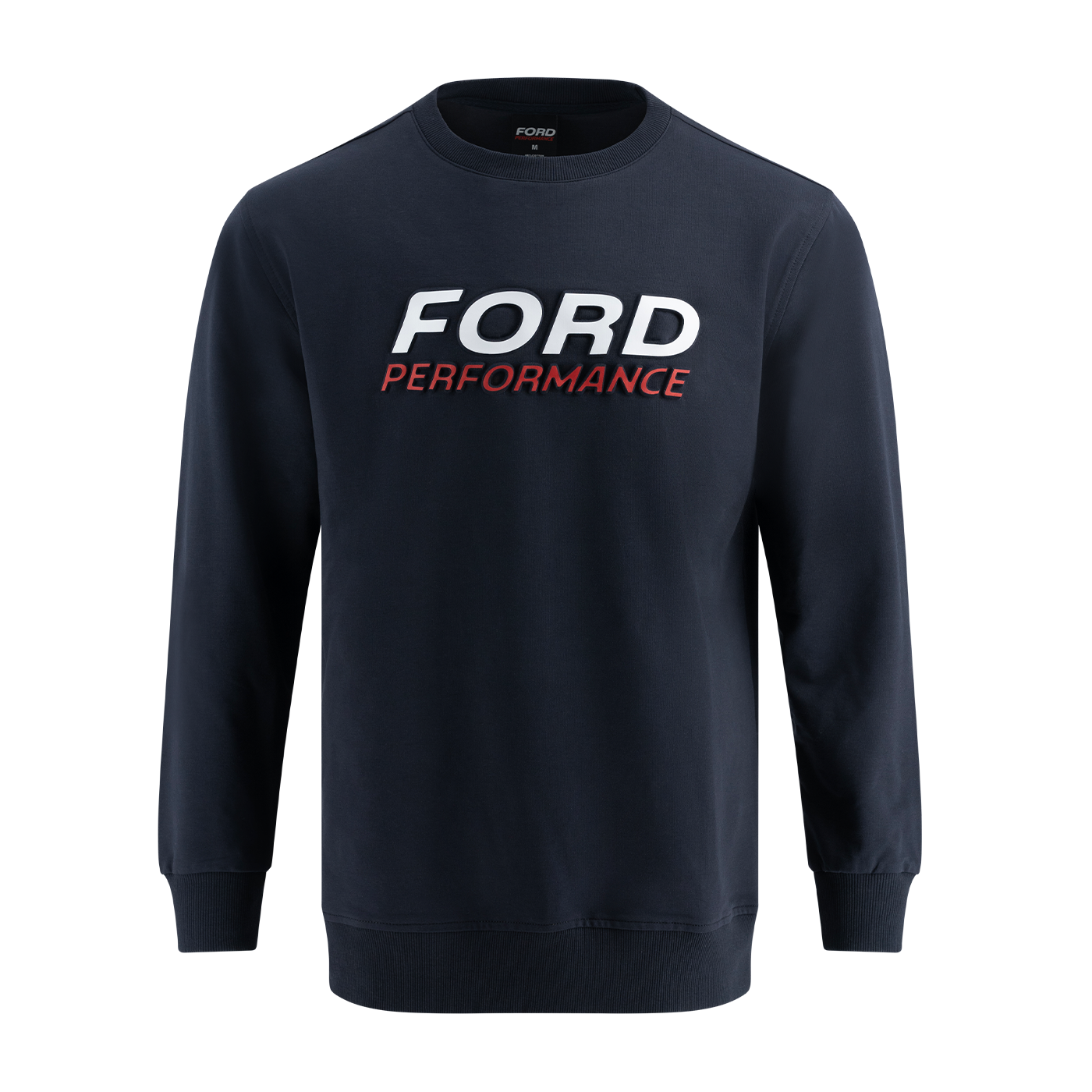 Ford Performance Navy Blue Embossed Crew Neck Sweatshirt