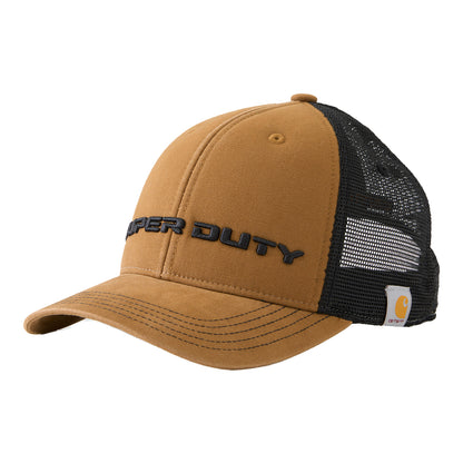 Brown cap with black mesh back and 'Super Duty' text on a white background