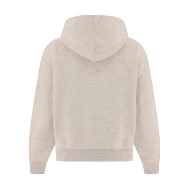 Beige hoodie on a white background
