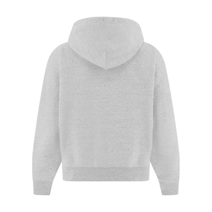 Gray hoodie on a white background