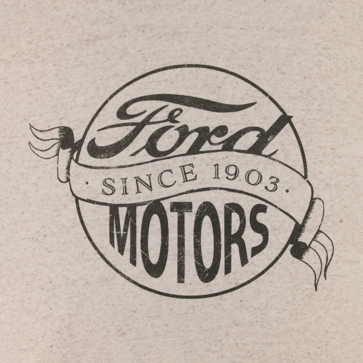 Ford Motors logo with 'Since 1903' on a textured beige background