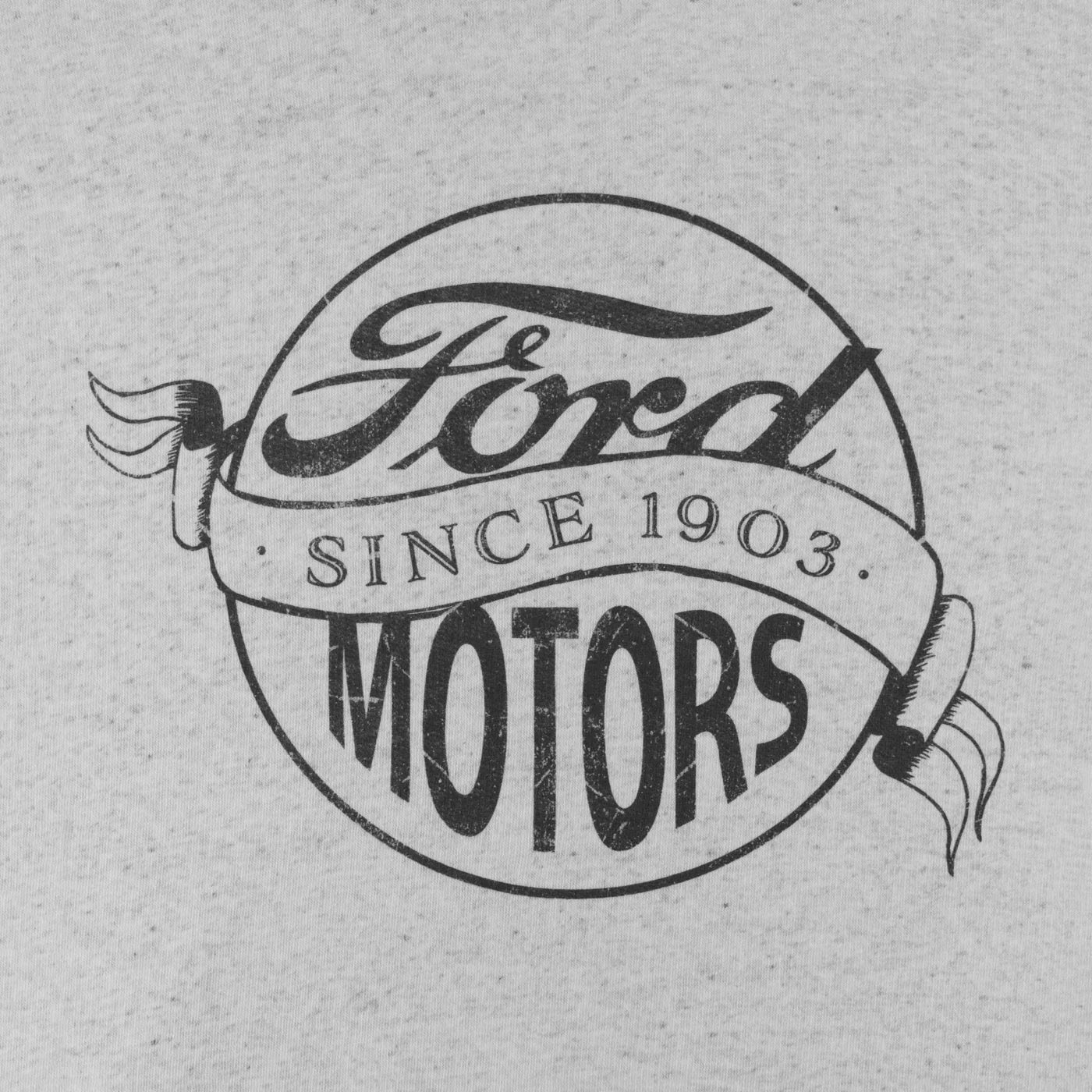 Ford Motors logo with 'Since 1903' on a textured beige background