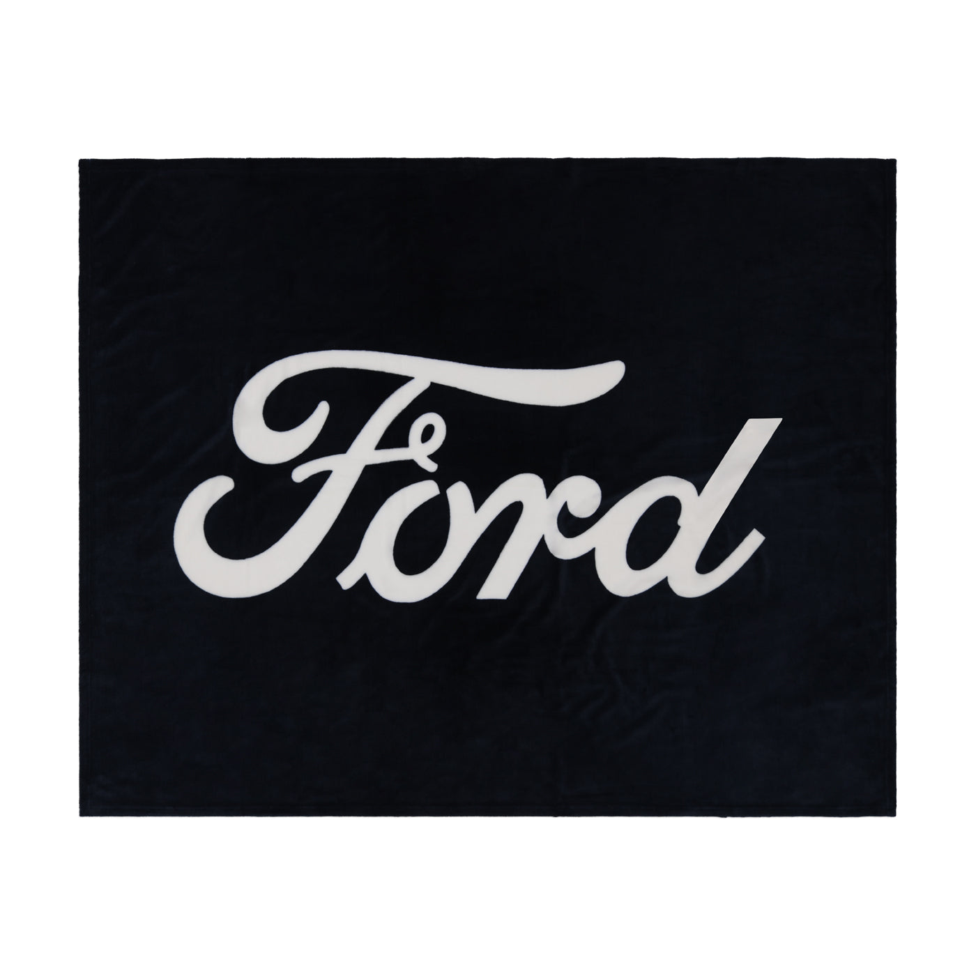 Ford logo blanket on a white background
