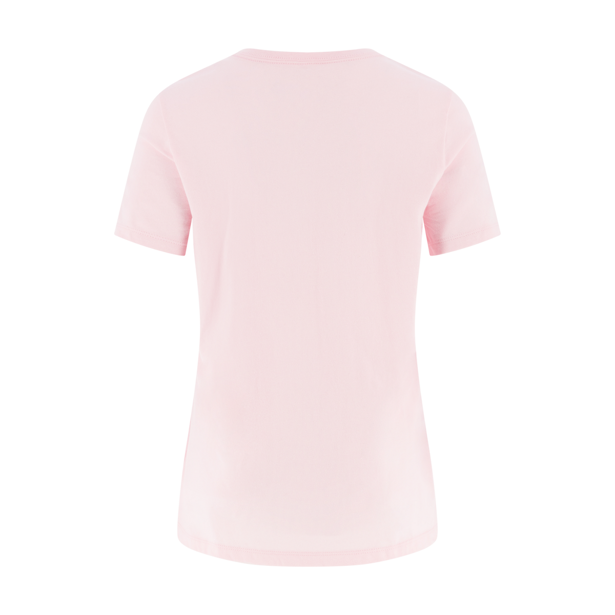 back of a light pink t-shirt