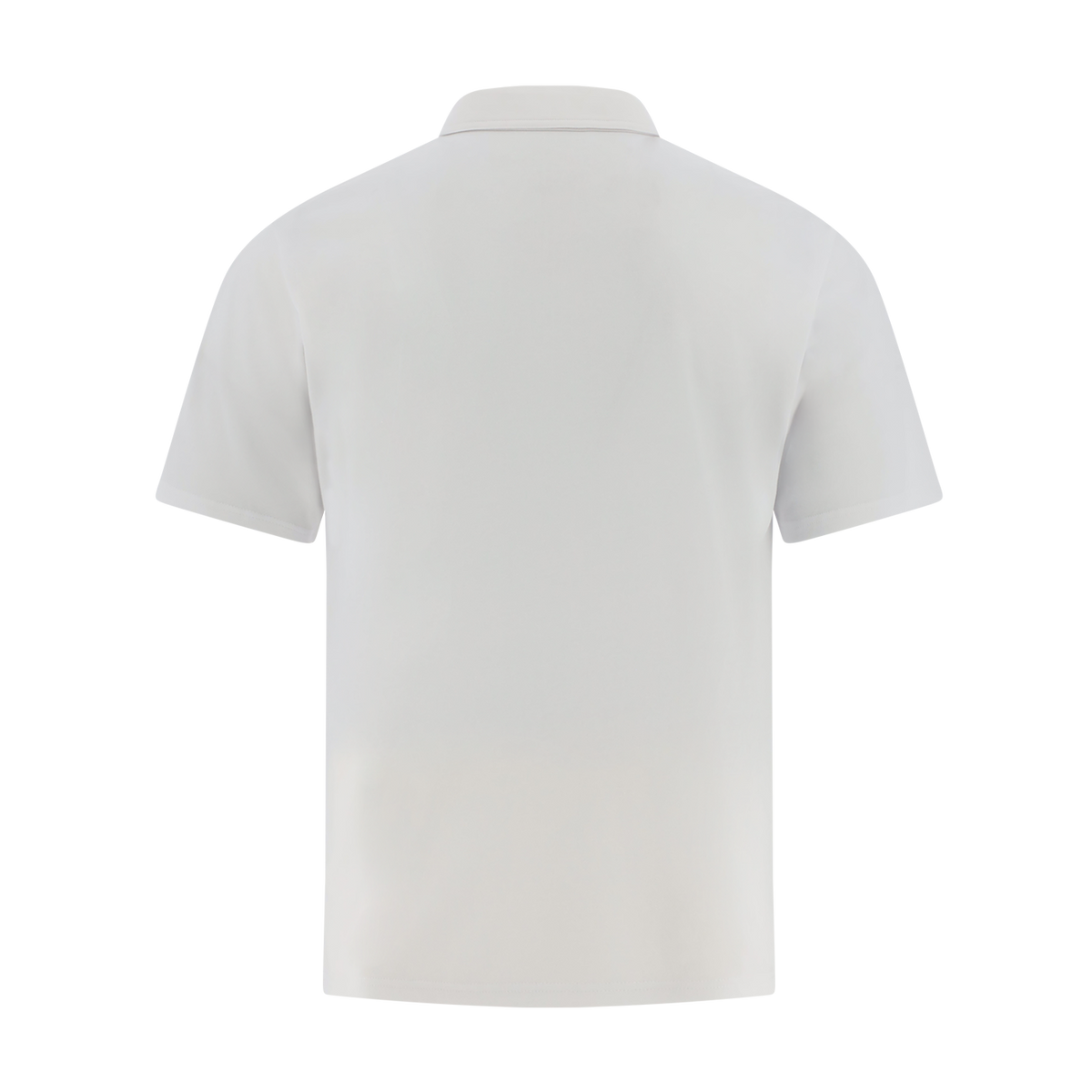 White polo shirt on a white background
