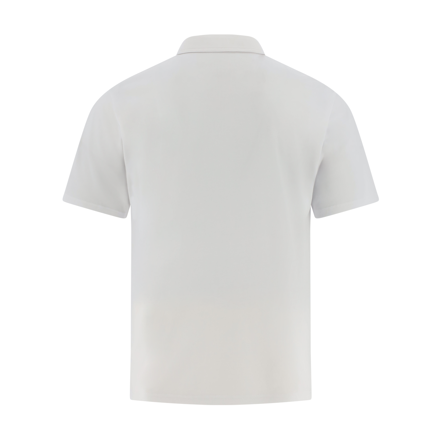White polo shirt on a white background