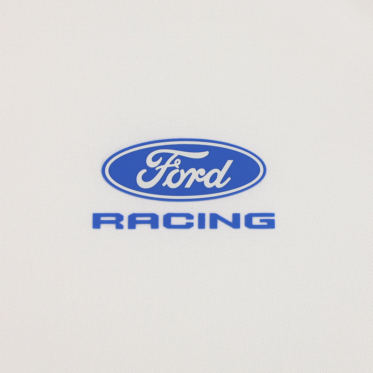 Ford Racing logo on a light gray background